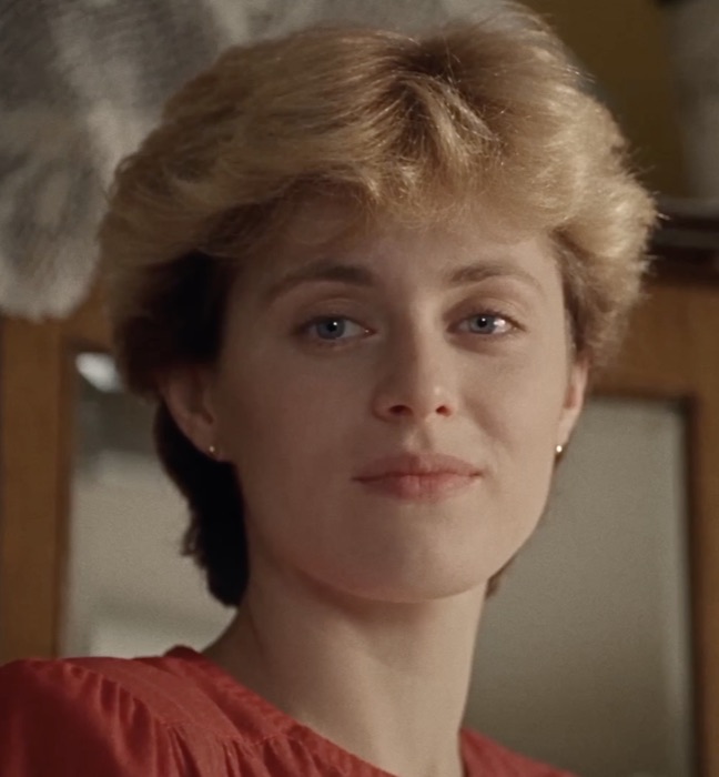 Gabriel's mother, 1980s blonde hair