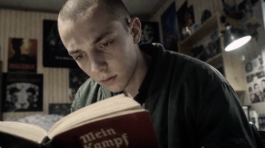 Gabriel reading Mein Kampf
